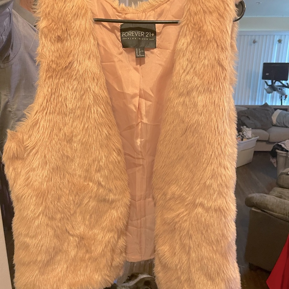 Faux fur vest